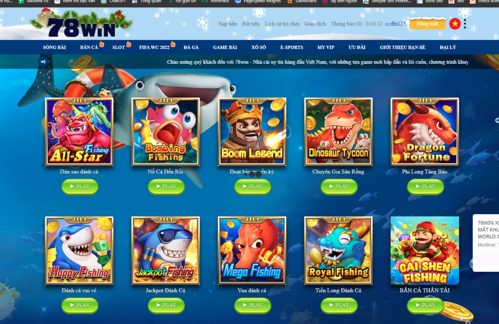 Chơi bắn cá 78WIN uy tín