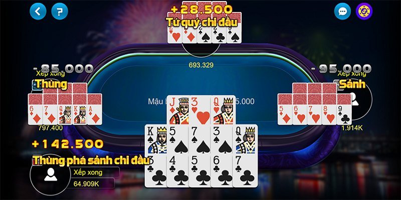 Hướng dẫn trải nghiệm game bài Mậu Binh tại 78win